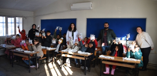 BELEDİYEMİZDEN ÖĞRENCİLERE HİJYEN KİTİ VE EĞİTİMİ VERİLDİ