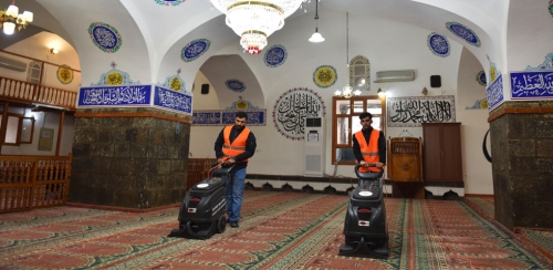 SİVEREK'TE CAMİLER RAMAZAN ÖNCESİ TEMİZLENİYOR