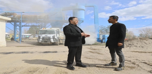 SİVEREK BELEDİYESİ 12 YIL ARADAN SONRA YENİDEN ASFALT ÜRETİMİNE BAŞLADI