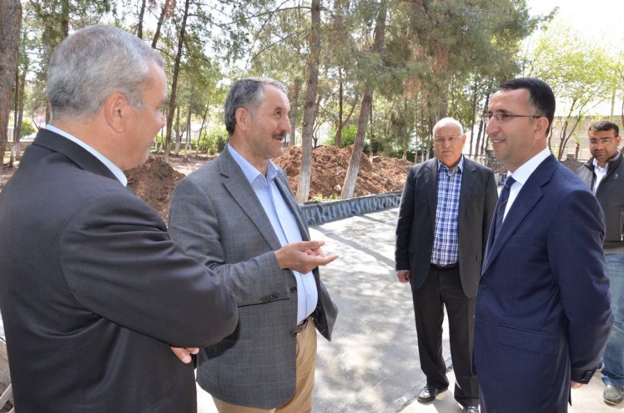 Belediye Başkanı Resul Yılmaz Üçgen Park proje çalışmalarını yerinde inceledi
